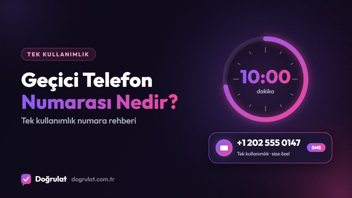 Geçici Telefon Numarası Nedir? Tek Kullanımlık Numara Rehberi