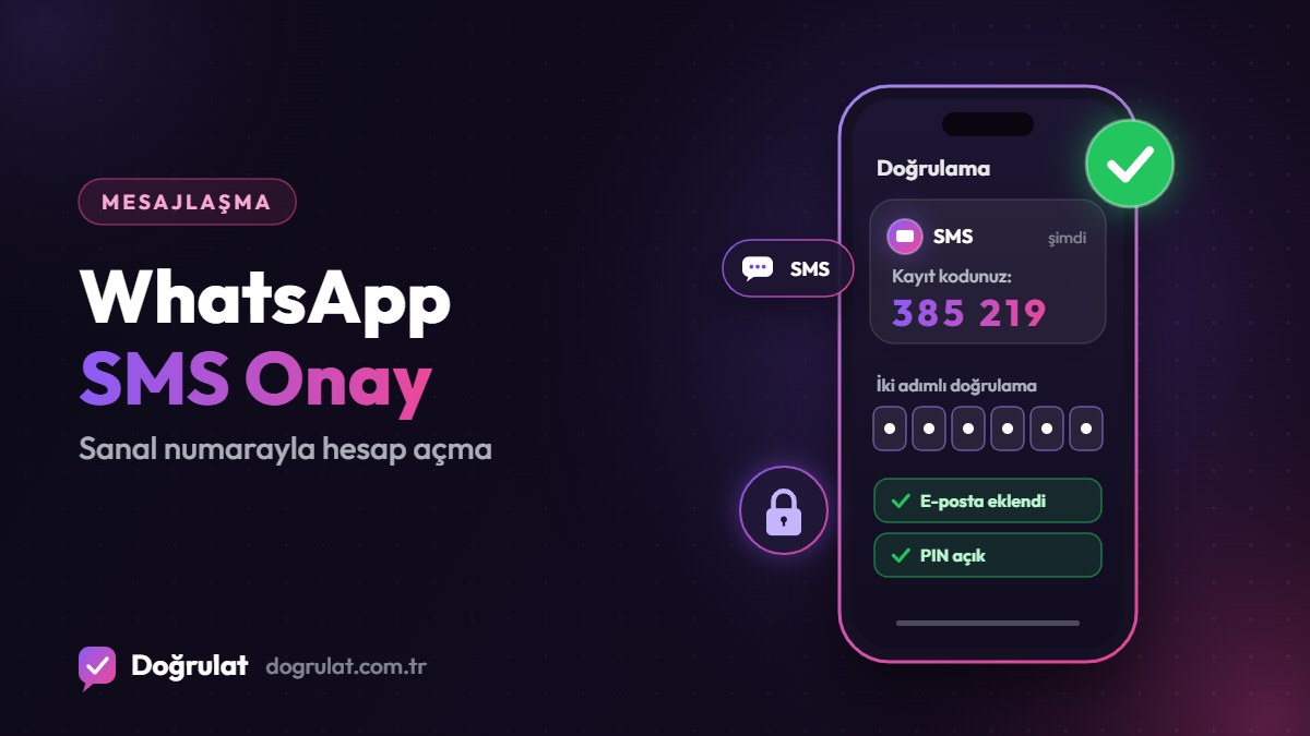WhatsApp SMS Onay: Sanal Numarayla WhatsApp Hesabı Açma